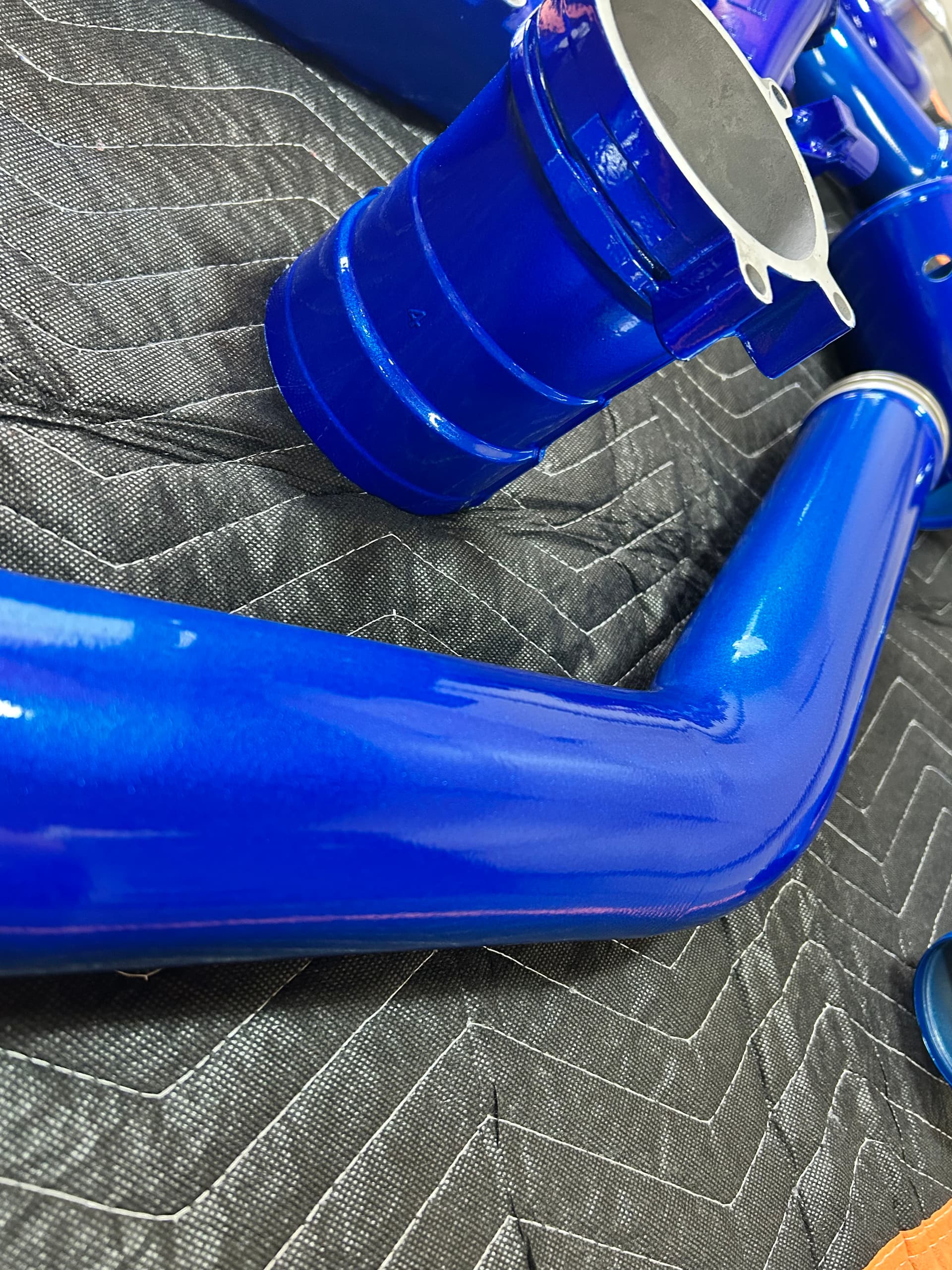 6.4 Power Stroke Engine Bay Parts Coated in Illusion Blueberry