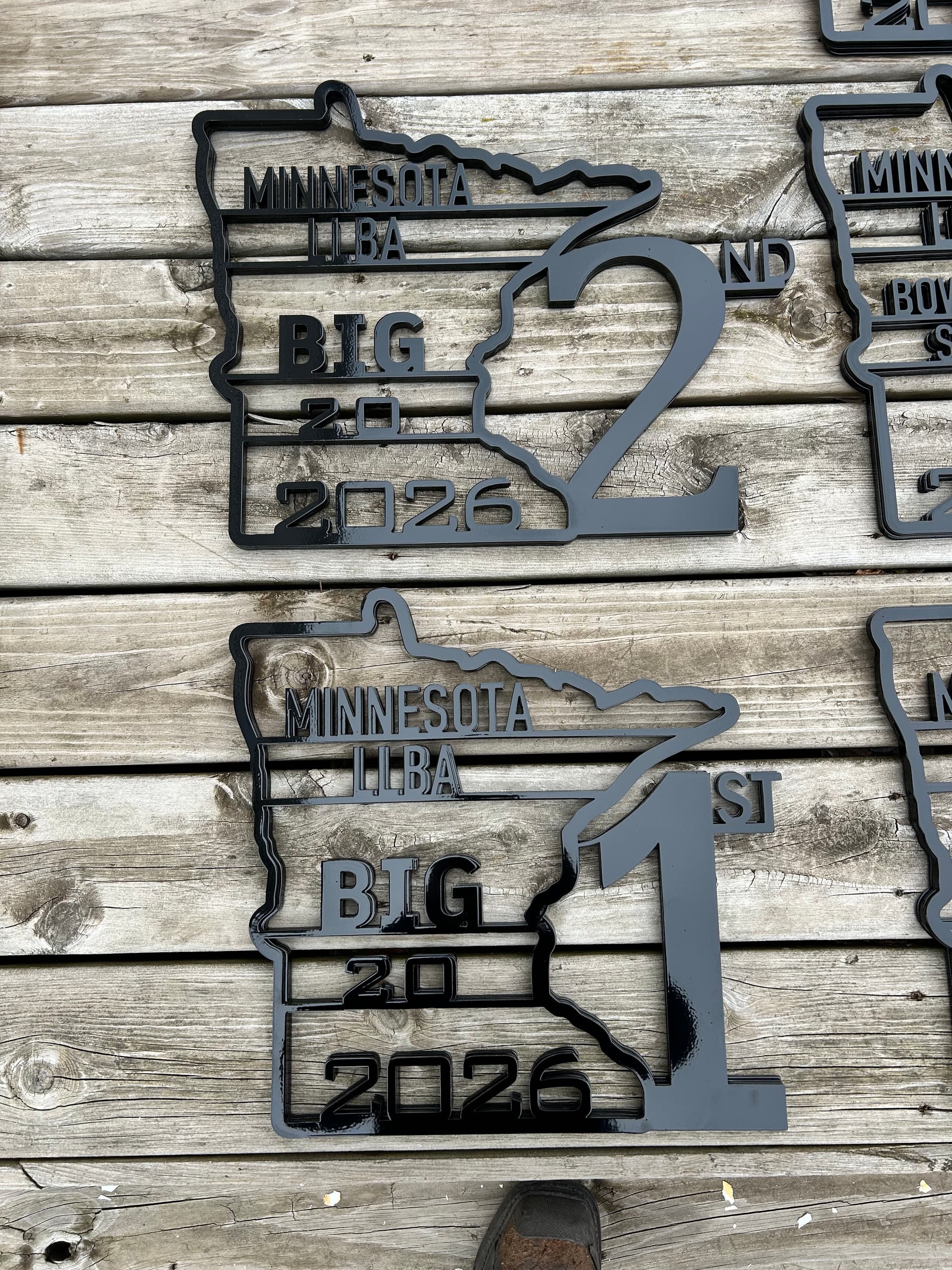 Gallery photos for Custom Metal Trophies for the Minnesota LLBA Bowfishing Association: Image #2