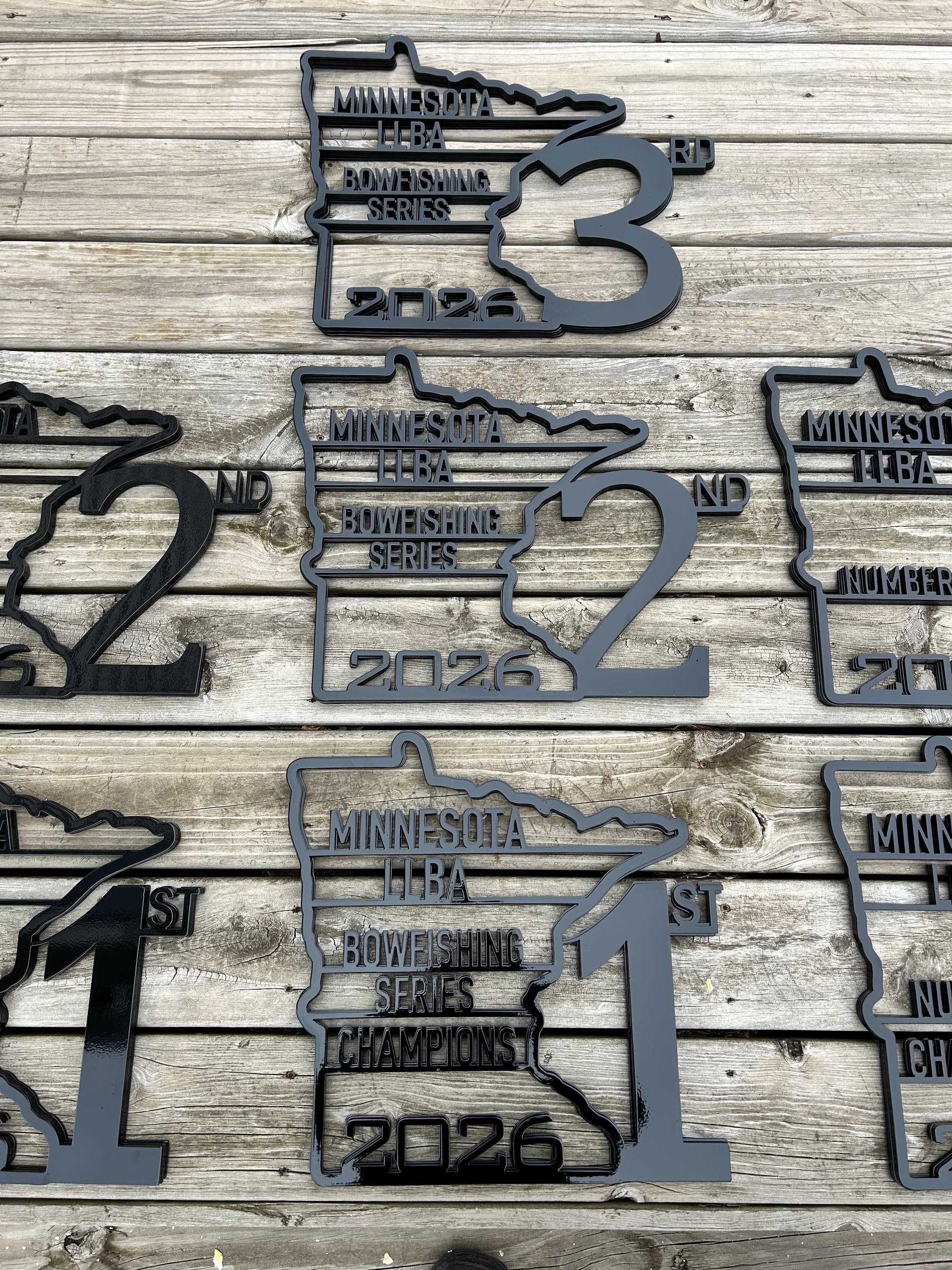 Gallery photos for Custom Metal Trophies for the Minnesota LLBA Bowfishing Association: Image #1