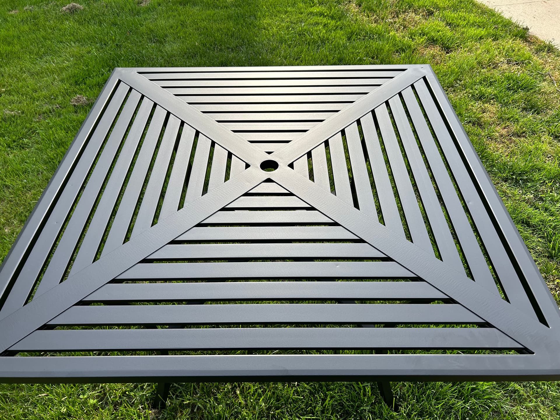 Gallery photos for Faded Patio Tables Brought Back to Life with Powder Coating: Image #1